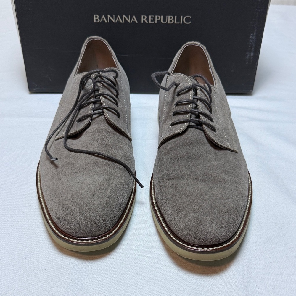 Banana Republic Mens Owen Oxford Size 11 - Grey
